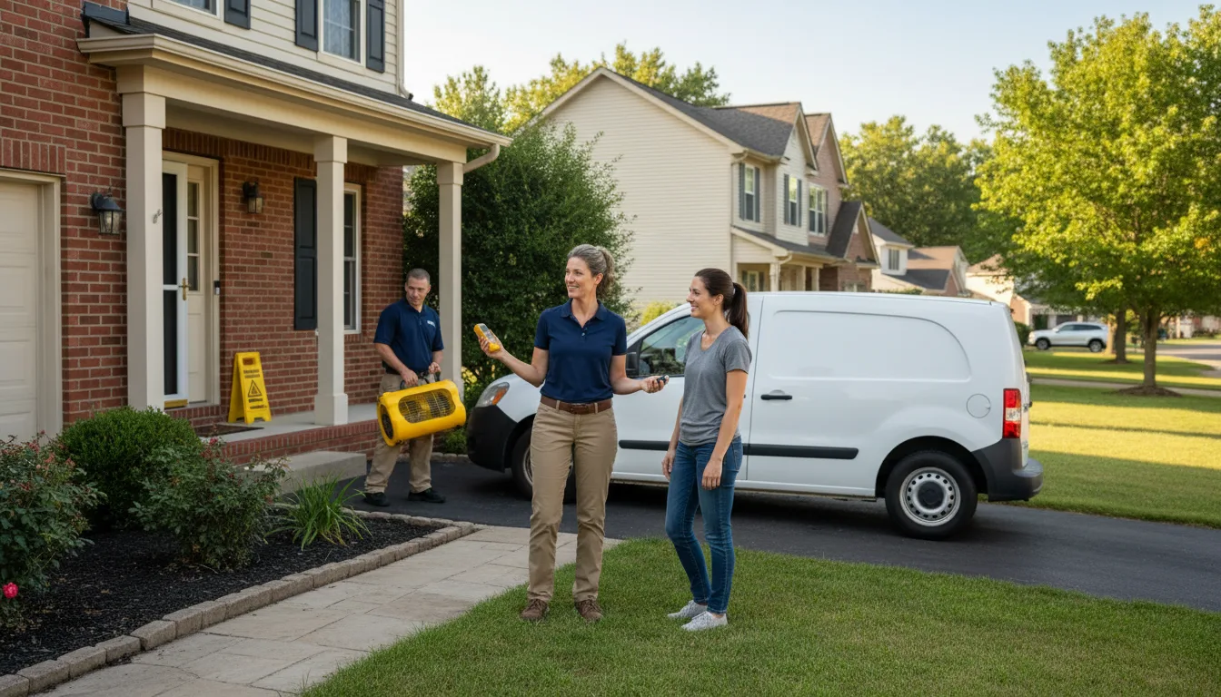 Residential water damage restoration in Eunice, LA